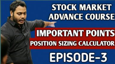 Advance Stock Market Course for Job Holders | Episode-3