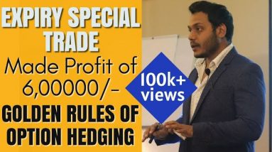 GOLDEN RULES OF OPTIONS HEDGING |Expiry Option Selling