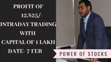 Live trading video 12k profit of trading | Intraday live trading ||profits with in 1 hour Feb-7