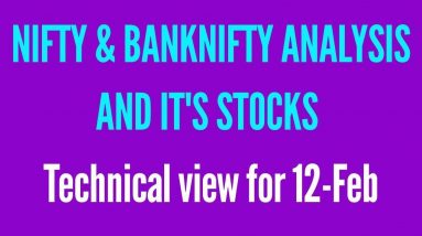 NIFTY & BankNIFTY Technical view for 12-feb -HINDI