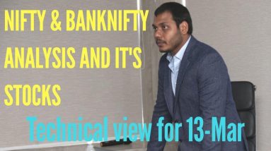 NIFTY & BankNIFTY Technical view for 13-MAR -HINDI