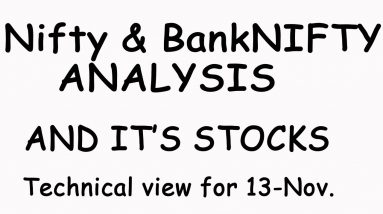 NIFTY & BankNIFTY Technical view for 13-NOV -HINDI