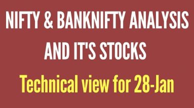 NIFTY & BankNIFTY Technical view for 28-JAN -HINDI