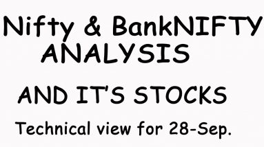 NIFTY & BankNIFTY Technical view for 28-Sep -HINDI