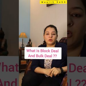 What is Bulk Deal & Block Deal? Important Facts #shorts