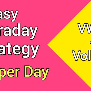 VWAP Trading Strategy | Simplest Intraday Trading Strategy | Price Volume Analysis | VWAP + Volume