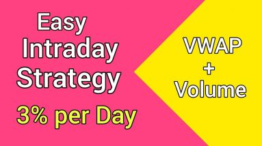 VWAP Trading Strategy | Simplest Intraday Trading Strategy | Price Volume Analysis | VWAP + Volume